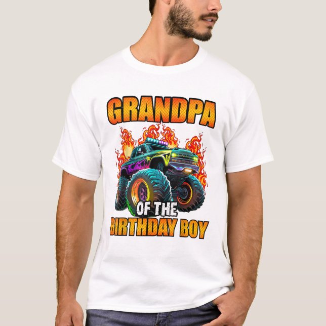 T-shirt Grandpa of the Birthday Boy (Devant)