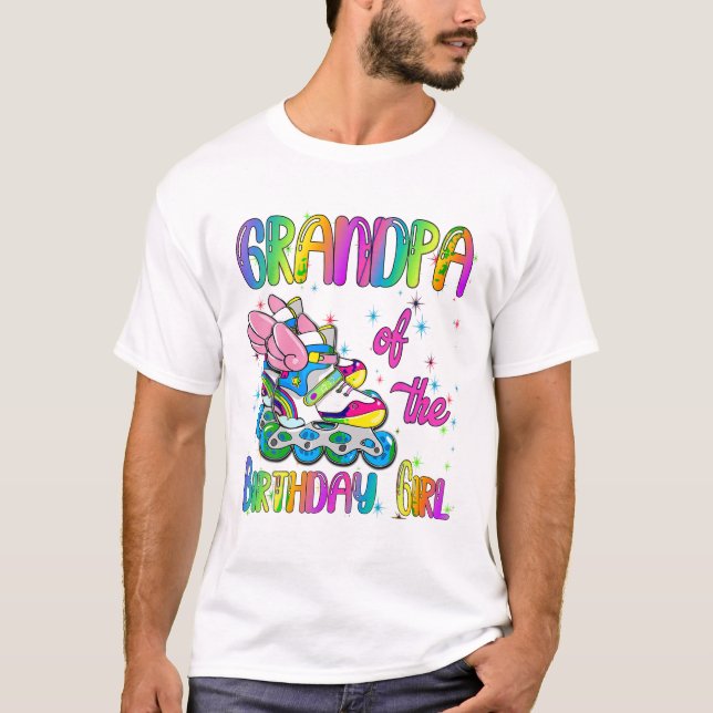 T-shirt Grandpa of the Birthday girl (Devant)