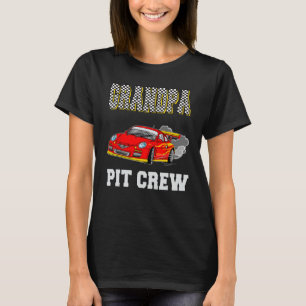T-shirt Grandpa Pit Crew Anniversaire Course Voiture Thème