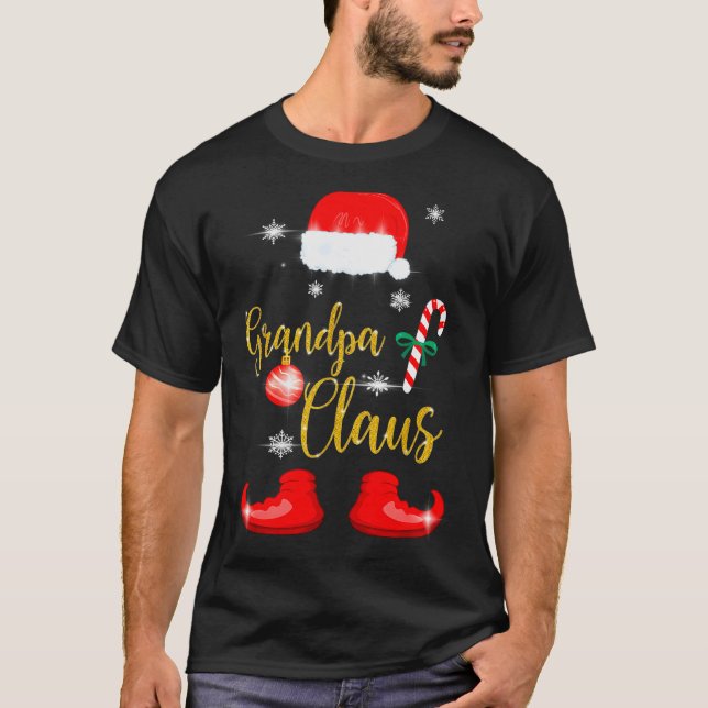 T-shirt Grandpa Santa Claus Funny Family Christmas Pjs For (Devant)