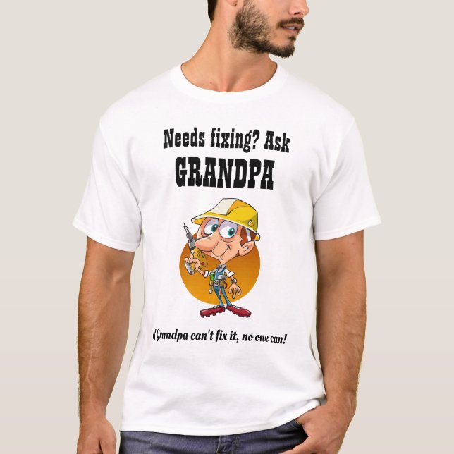 T-shirt GRANDPA va le résoudre - le meilleur grand-père (Devant)