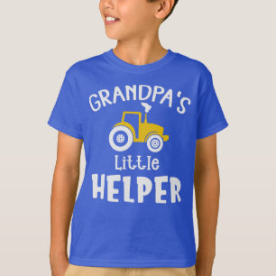 T-shirt Grandpas Petit Helper Avec Tracteur