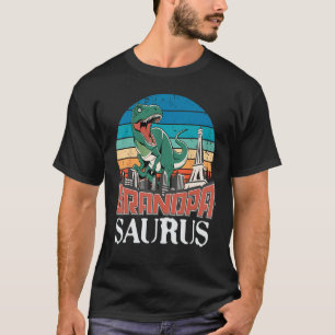 T-shirt Grandpasaurus T Rex Dinosaur Famille Grandpa Sauru