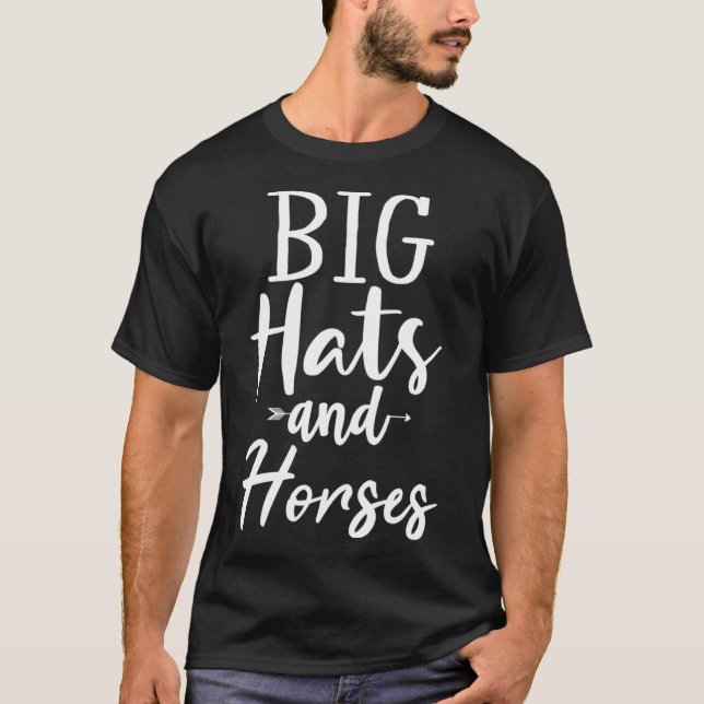 T-shirt Grands Casquettes Et Chevaux Essentiels (Devant)