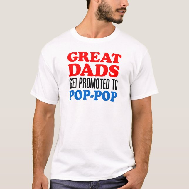 T-shirt Grands Pads Promu À Pop-Pop (Devant)