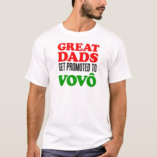 T-shirt Grands papas promus à Vovo (grand-papa portugais) (Devant)