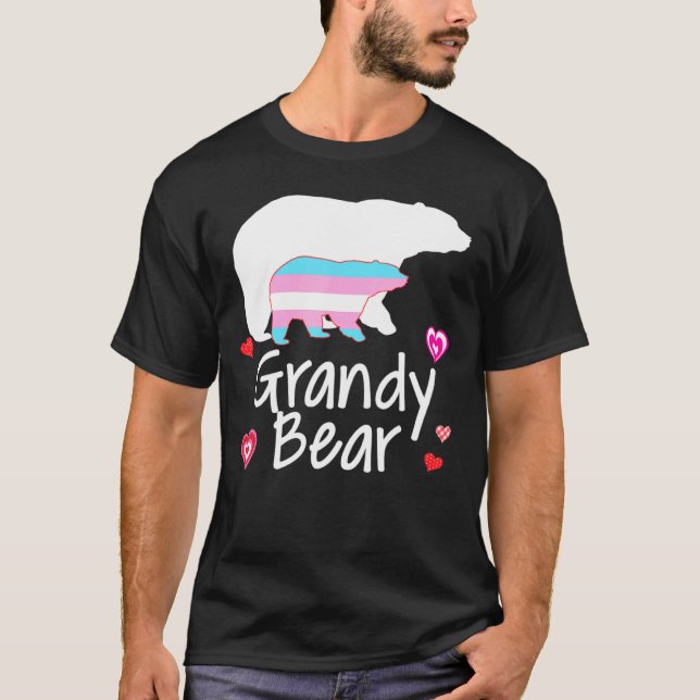 T-shirt Grandy Lgbt Bear Transgender Rainbow Lgbt Gay Lesb (Devant)