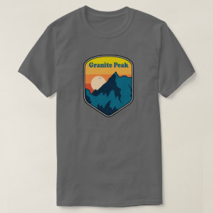 T-shirt Granit Peak Montana Sunrise