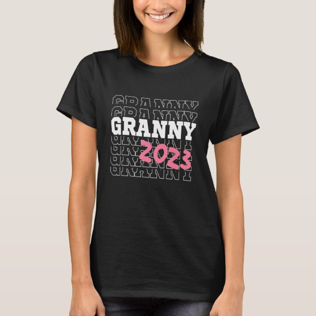 T-shirt Granny 2023 U2013 Cool Grandma Chargement U2013 Na (Devant)