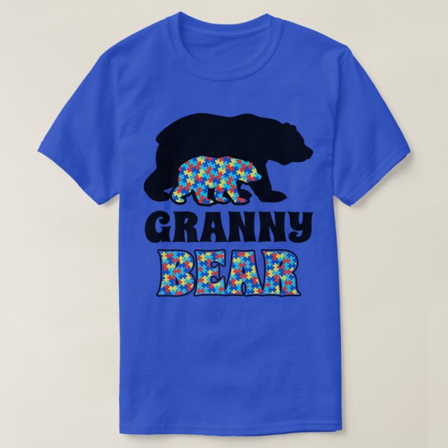 T-shirt Granny Bear Autism Awareness Premium  (Design devant)