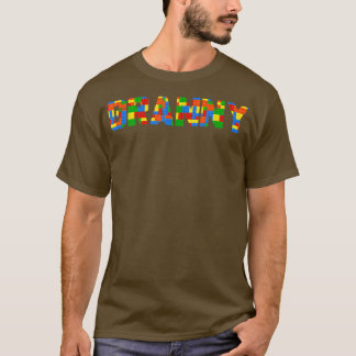 T-shirt Granny Brick Builder Funny Block Master Builder