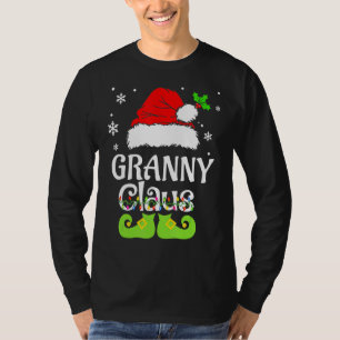 T-shirt Granny Claus Famille Correspondant Granny Claus Pa