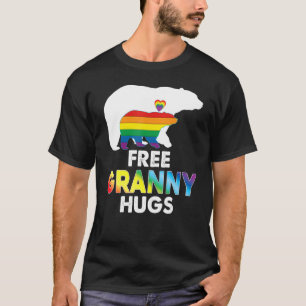 T-shirt Granny Hugues Granny Arc-en-ciel Lgbt Pride Gay Le
