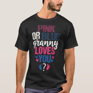 T-shirt Granny rose ou bleu vous aime
