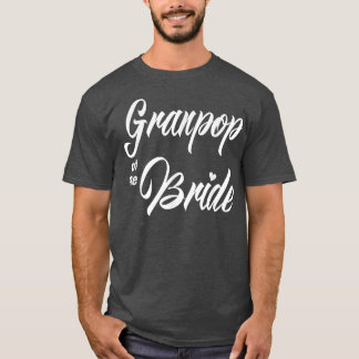 T-shirt Granpop De Mariée Fête De Mariage Drôle Matching B