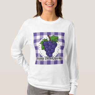 T-shirt Grape on Violet Plaid