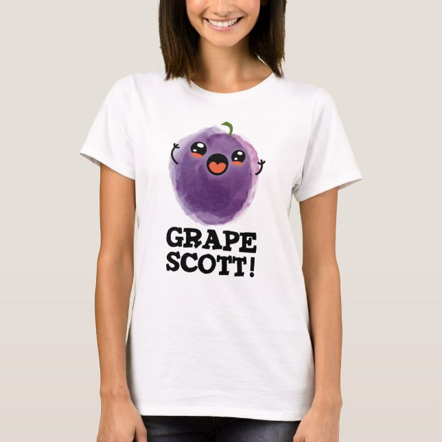 T-shirt Graphe Scott Funny Fruit Graphe Pun (Devant)