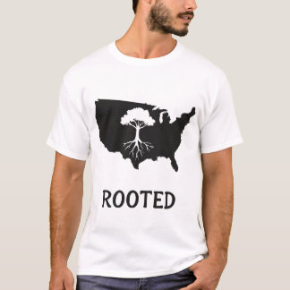 T-shirt Graphic Arbre des États-Unis enraciné