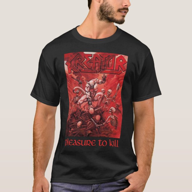 T-shirt Graphic Kreator Bands Musique - Plaisir de tuer Cl (Devant)