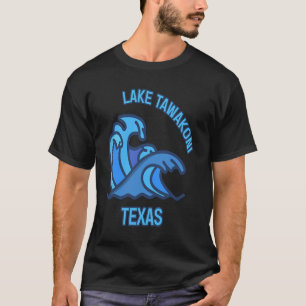 T-shirt Graphic Lake Tawakoni Texas Pocket Wave Souvenir