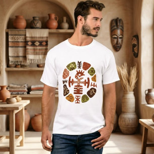 T-shirt graphique à l'héritage tribal