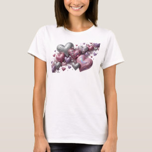 T-shirt graphique à motif coloré et audacieux LOVE