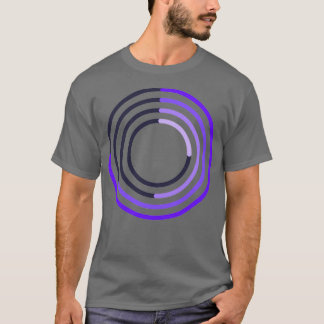T-shirt Graphique à secteurs empilés couleur minimale
