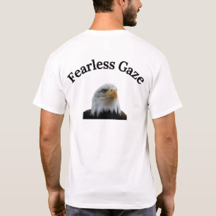 T-Shirt Graphique Aigle Américain Regard Intrépide
