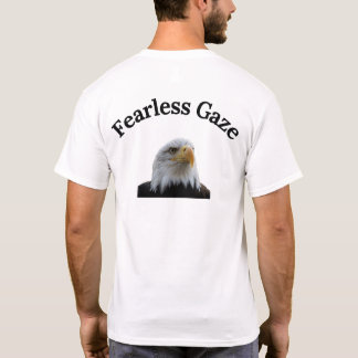 T-Shirt Graphique Aigle Américain Regard Intrépide