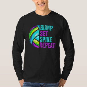 T-shirt Graphique Amusant Volleyball Pour Femmes Et Hommes