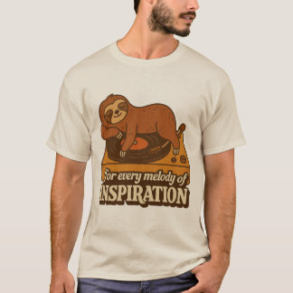 T-shirt graphique animal mignon amateur de musique