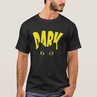 T-Shirt Graphique aux Yeux de Chat Noir | Chat Noi