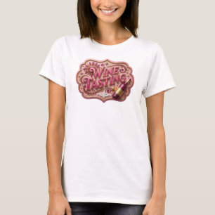 T-shirt graphique avec dégustation de vin rose edg