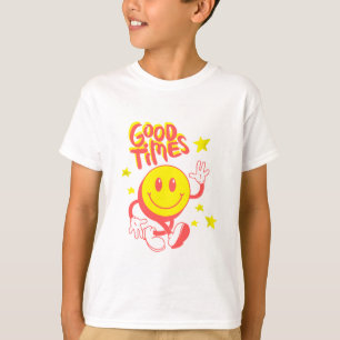 T-shirt graphique avec des vibrations positives po