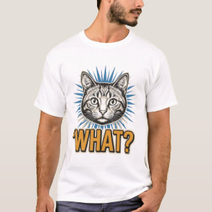 T-shirt graphique avec gravure vintage 'QUOI_' Cha