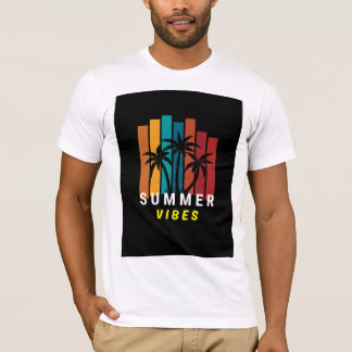 T-Shirt graphique avec palmier pour ambiance estiv