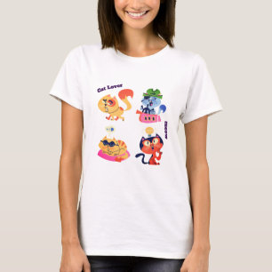 T-shirt graphique avec un chat mignon kawaii pour