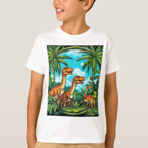 T-shirt graphique avec un dino adorable Cadeau a
