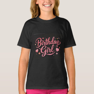 T-shirt graphique « Birthday Girl » pour enfants
