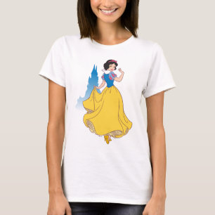 T-shirt Graphique blanc et château de neige