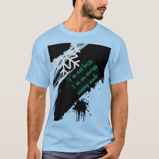 T-Shirt graphique bleu tendance pour hommes