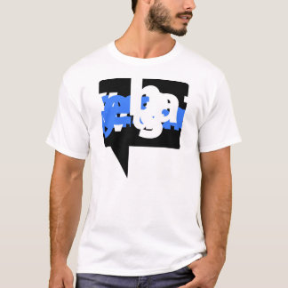 T-shirt graphique - bleu visuel de voix