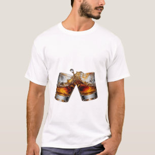 T-shirt graphique Bold Silver WHISKY SPLASH