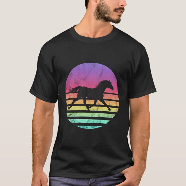 T-shirt Graphique Cadeau Cheval Classique (Devant)