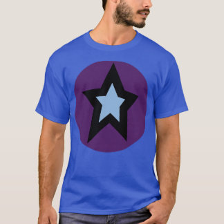 T-shirt Graphique Cercle bleu pourpre