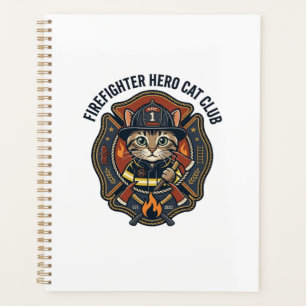 T-shirt graphique chat héros pompier - Feu