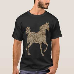 T-Shirt Graphique Cheval Doré pour Hommes