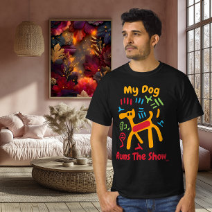 T-Shirt Graphique Chien Pop Art Audacieux