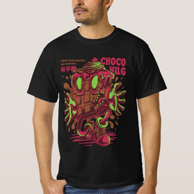 T-Shirt Graphique Choco Hug (Devant)