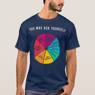 T-shirt Graphique circulaire des paroles rétro de musique 